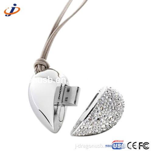Classical Design Heart Shape Jewelry USB Flash Drive Jj128